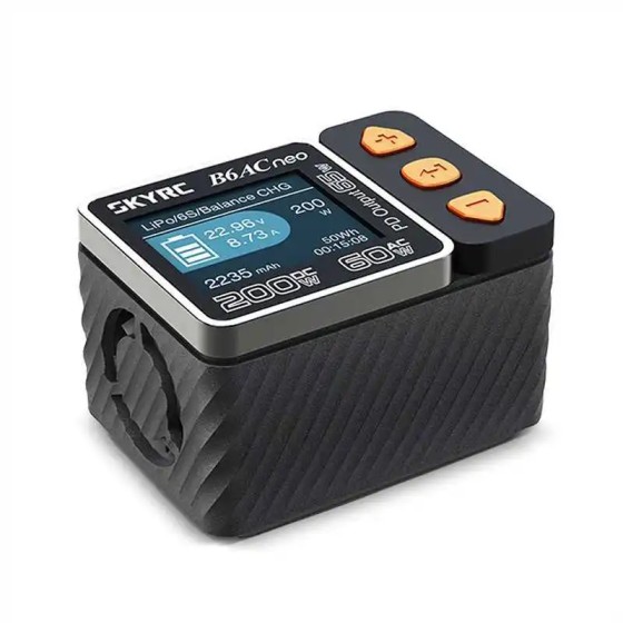 SKYRC B6ACneo Smart Battery Balance Charger Dual Power DC200W 30V AC60W 240V XT60 for RC FPV Racing Freestyle Drones DIY Parts